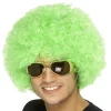 Party Delights Green Afro Wig< Wigs