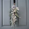 Green And White Foliage Door Swag<Party Delights Best