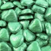 Party Delights Green Foil Chocolate Hearts - 1Kg< Chocolates