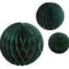 Green Paper Honeycomb Hanging Decorations (3Pk)<Party Delights Clearance