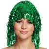 Party Delights Green Tinsel Wig< Wigs