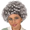 Party Delights Grey Afro Wig< Wigs