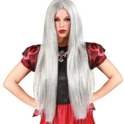 Grey Long Wig<Party Delights Hot