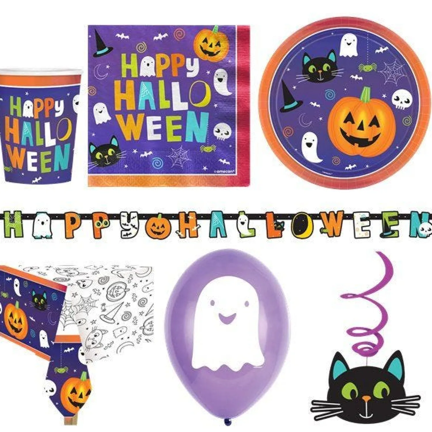 Halloween Friends - Deluxe Party Pack For 16<Party Delights Online