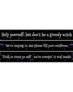 Party Delights Halloween Help Yourself Paper Banners - 1M< Banners