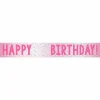 Party Delights Happy Birthday Pink Add An Age Foil Banner< Banners