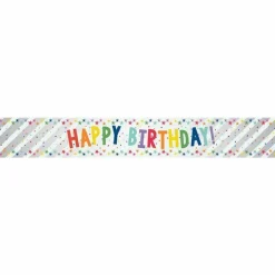 Party Delights Happy Birthday Stars Foil Banner< Banners