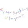 Party Delights Happy Birthday To You Iridescent Paper Banner - 2M< Banners