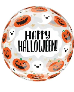 Happy Halloween Clearz Balloon - 22"<Party Delights New