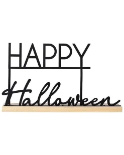 Happy Halloween Metal Decoration<Party Delights Clearance