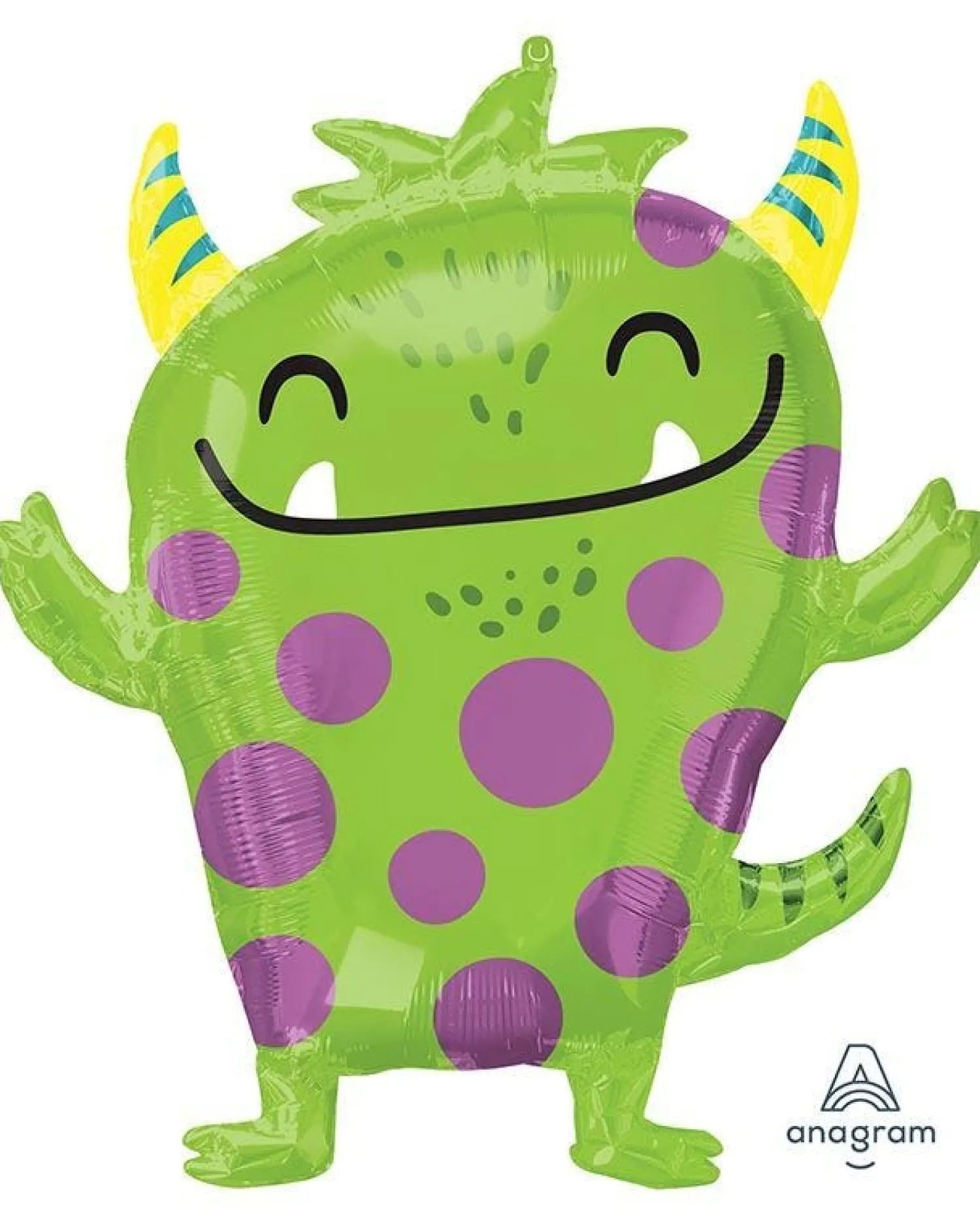 Happy Monster Supershape Balloon - 26" X 29" Foil<Party Delights New