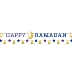 Party Delights Happy Ramadan' Paper Banner Kit - 1.82M (2Pk)< Banners
