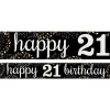 Party Delights Happy 21St Birthday Paper Banners - 1M (3Pk)< Banners