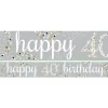 Party Delights Happy 40Th Birthday Celebration Paper Banners - 1M (3Pk)< Banners
