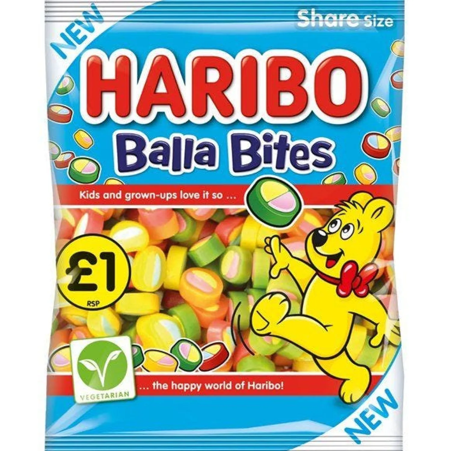 Party Delights Haribo Balla Bites - 140G< Sweets