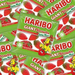 Party Delights Haribo Giant Strawbs Mini's X100< Sweets