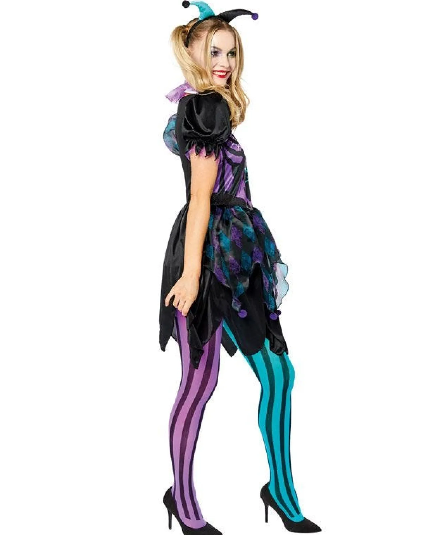 Haunted Harlequin - Adult Costume<Party Delights Sale