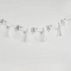 Party Delights Hello Little One Stork & Tassel Garland - 3M< Hanging Decorations