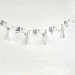 Party Delights Hello Little One Stork & Tassel Garland - 3M< Hanging Decorations