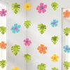 Party Delights Hibiscus Hanging Strings - 2.1M Hawaiian Decoration (6Pk)< Hanging Decorations