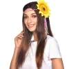Party Delights Hippie Wig With Sunflower Headband< Hats & Headwear