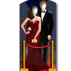 Party Delights Hollywood Red Carpet Stand In Photo Prop - 180Cm X 91Cm< Cardboard Cut Outs