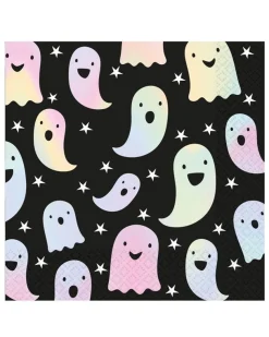 Holographic Ghosts Paper Napkins - 33Cm (16Pk)<Party Delights