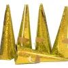 Holographic Gold Cone Party Poppers (10Pk)<Party Delights New