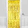 Party Delights Holographic Gold Foil Door Curtain - 2.4M X 92Cm< Party Backdrops