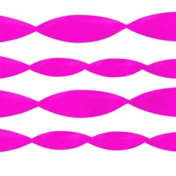 Party Delights Hot Pink Crepe Paper Streamer - 24M< Hanging Decorations