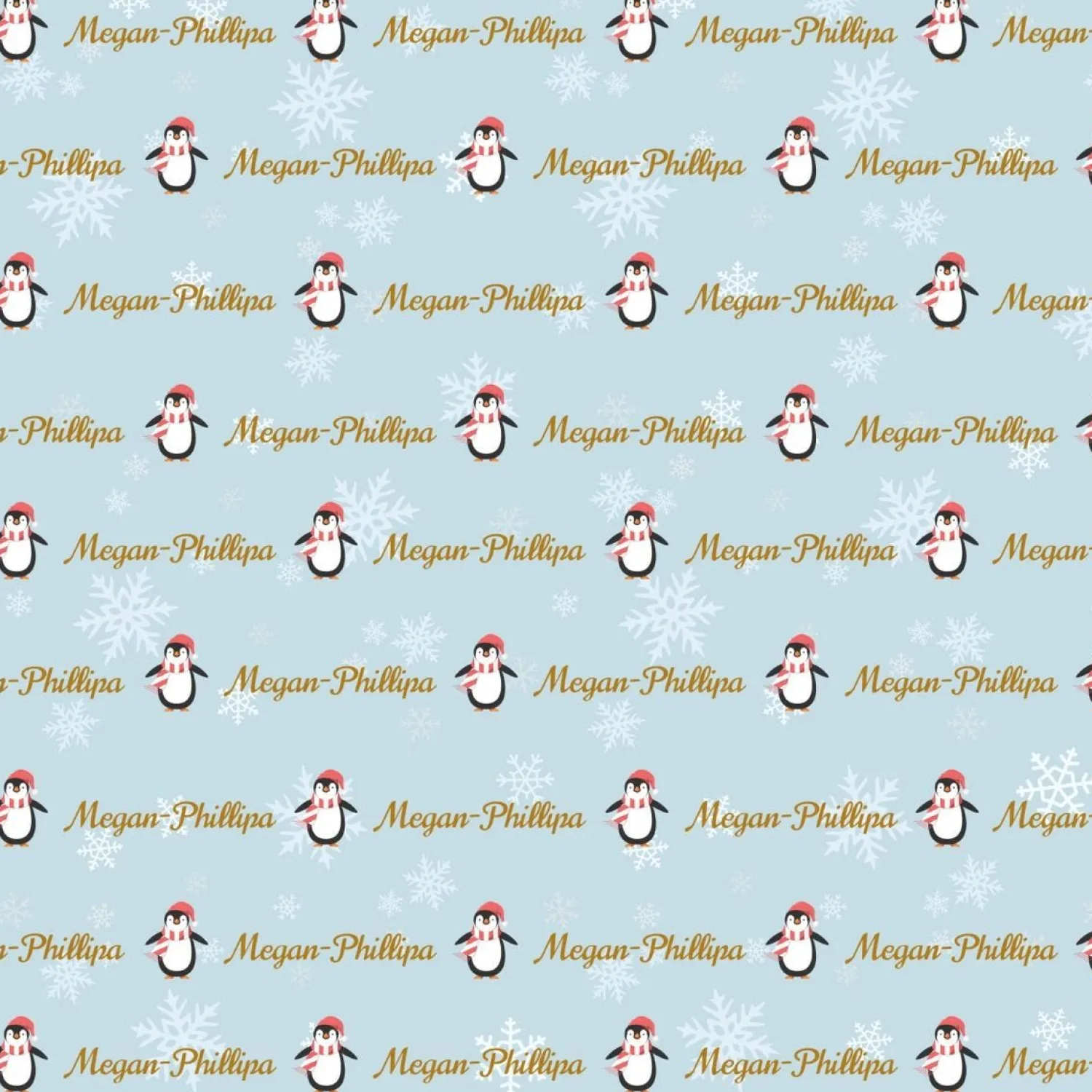 Icy Penguins Wrapping Paper<Party Delights Outlet