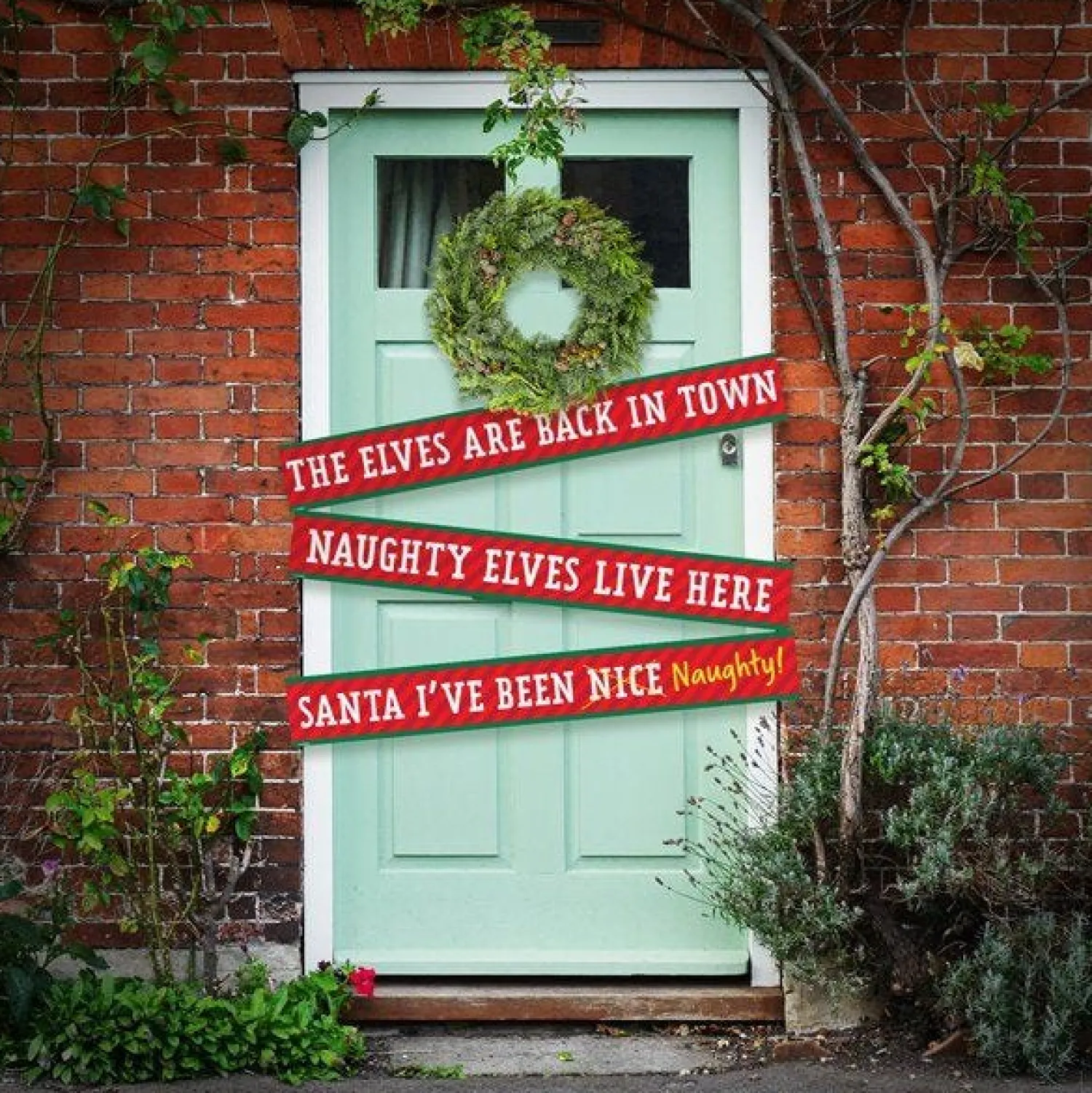 I'M Back Elf Christmas Paper Banners - 1M (3Pk)<Party Delights Online