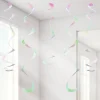 Party Delights Iridescent Hanging Swirls - 45Cm (10Pk)< Hanging Decorations