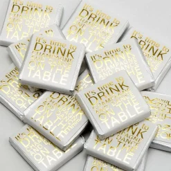 Party Delights It's Time To Drink Champagne And Dance On The Table' Chocolate Neapolitans X50< Chocolates