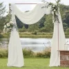 Party Delights Ivory Draping Voile Backdrop - 6M X 2.5M< Party Backdrops
