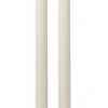 Ivory Ribbed Candles (2Pk)<Party Delights