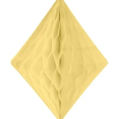 Party Delights Ivory White Honeycomb Diamond Decoration - 30Cm< Hanging Decorations