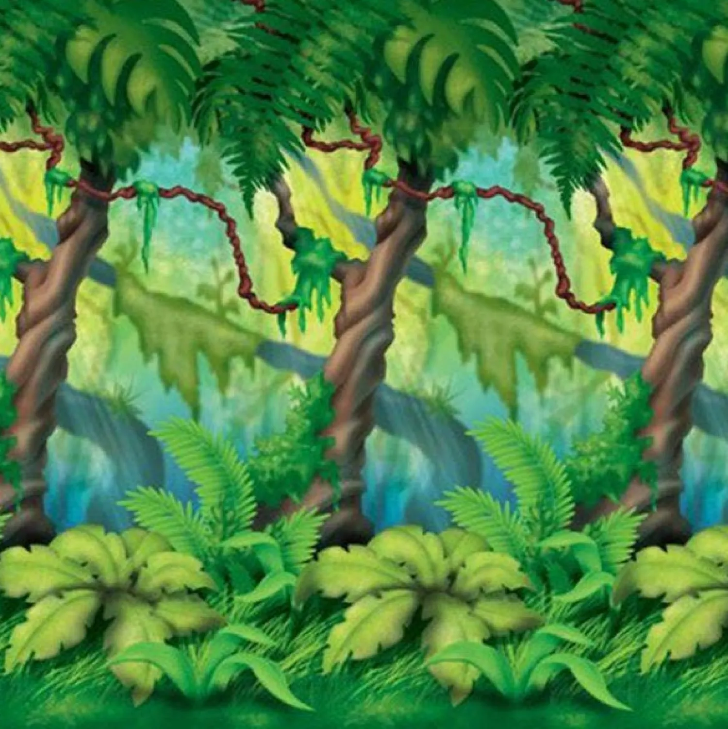 Party Delights Jungle Trees Room Roll< Party Backdrops