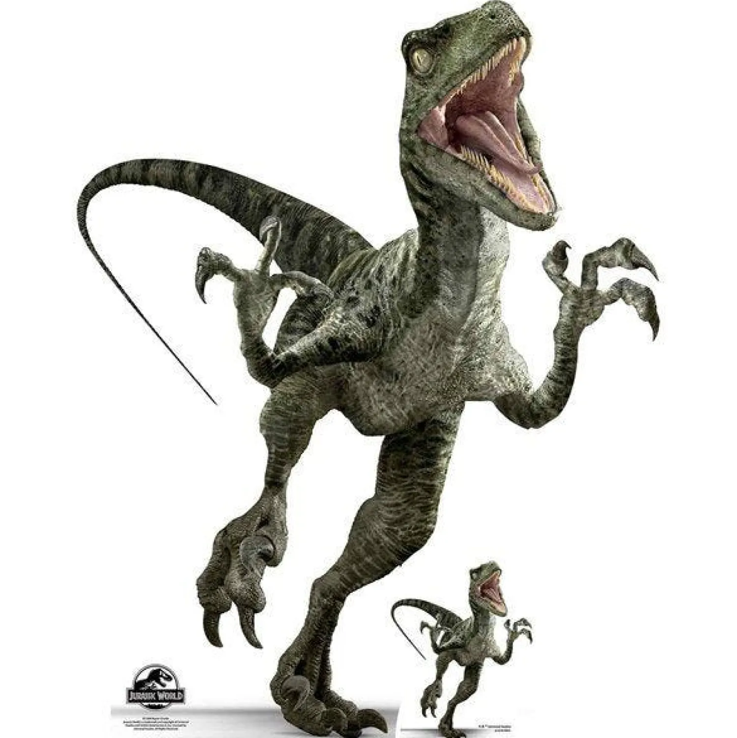 Party Delights Jurassic World Raptor Dinosaur (Charlie) Cardboard Cutout - 129Cm X 102Cm< Cardboard Cut Outs