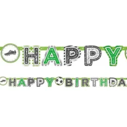 Party Delights Kicker Party 'Happy Birthday' Paper Banner - 2M< Banners
