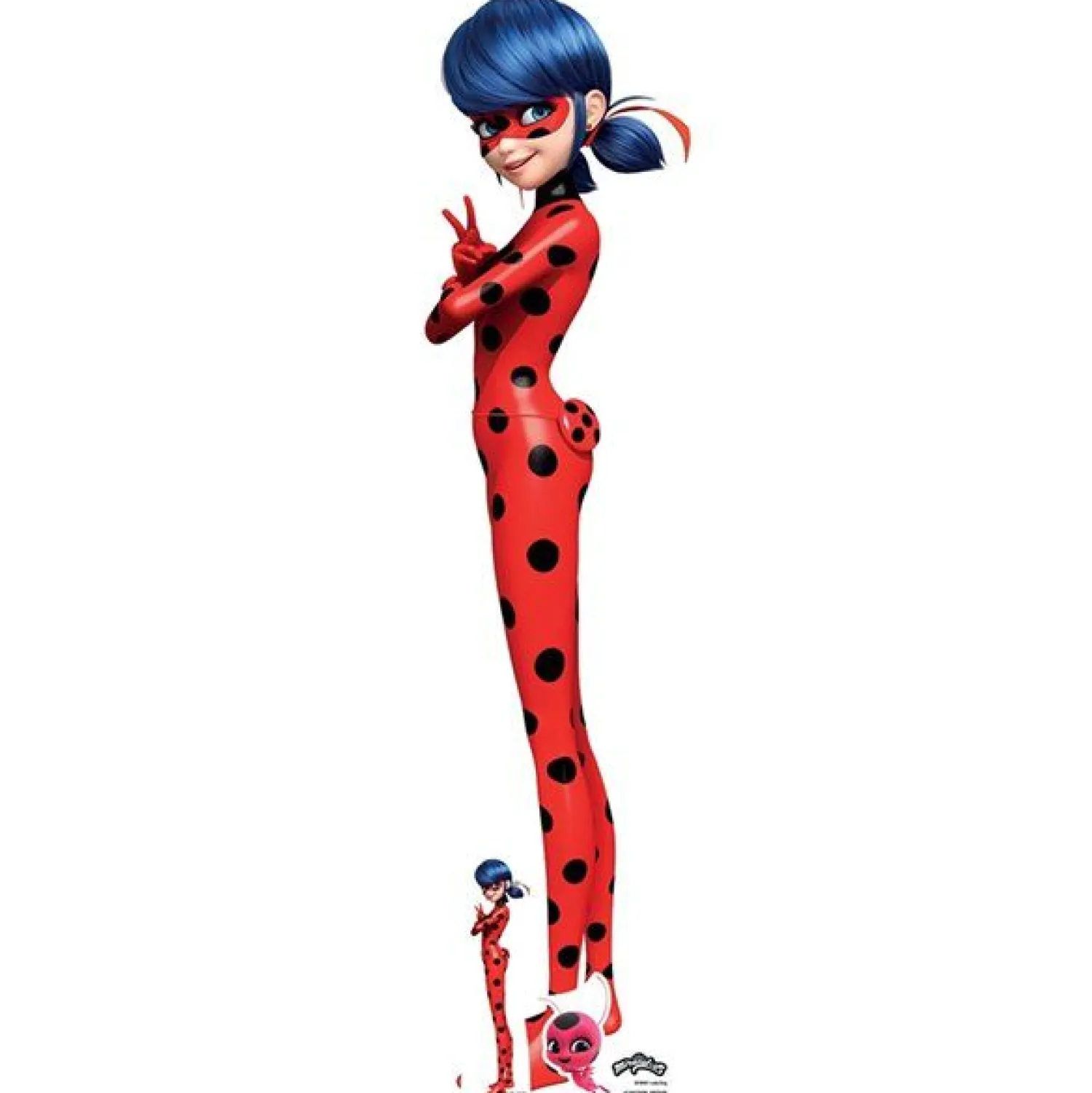 Party Delights Lady Bug Miraculous Cardboard Cutout - 136Cm X 38Cm< Cardboard Cut Outs
