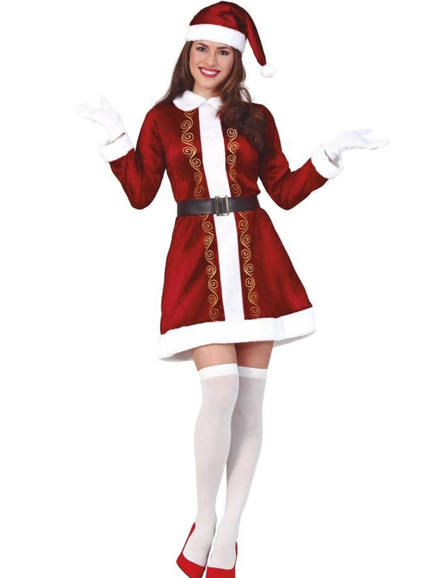 Lady Santa Claus - Adult Costume<Party Delights Sale