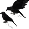 Large Crows Clip On Decorations (2Pk)<Party Delights