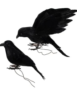 Large Crows Clip On Decorations (2Pk)<Party Delights