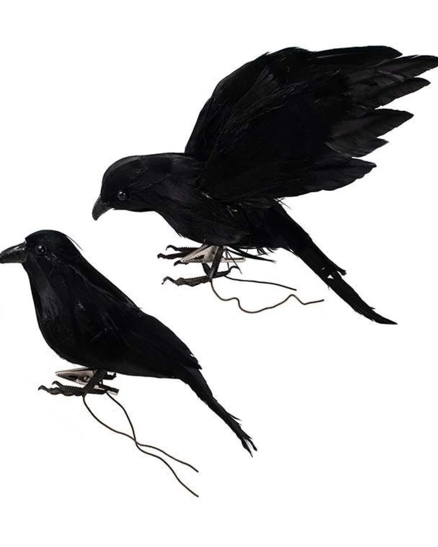 Large Crows Clip On Decorations (2Pk)<Party Delights