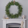 Large Foliage Christmas Wreath - 90Cm<Party Delights Discount