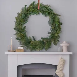Large Foliage Christmas Wreath - 90Cm<Party Delights Discount