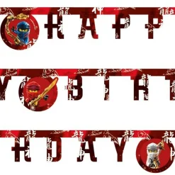 Party Delights Lego Ninjago 'Happy Birthday' Paper Banner - 2M< Banners