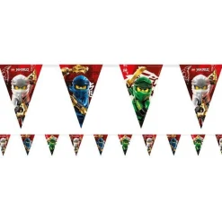 Party Delights Lego Ninjago Paper Flag Bunting< Bunting
