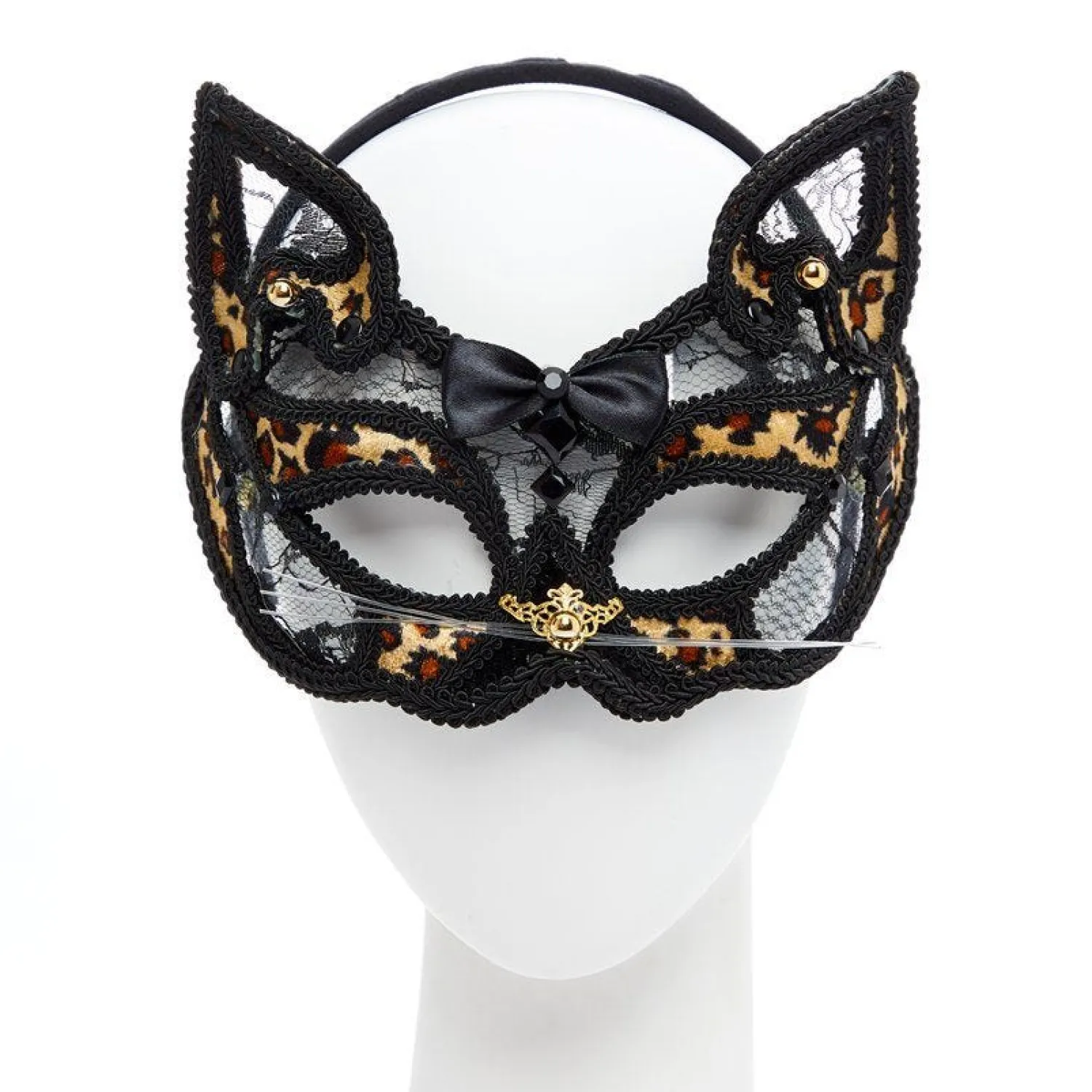 Party Delights Leopard Masquerade Mask< Masks
